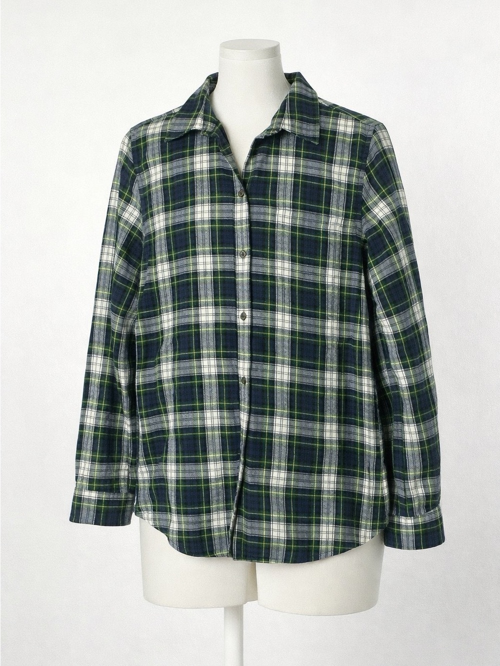 Cozy Cabin Vibes L.L.Bean Relaxed Fit Scotch Plaid Grandpacore Fall Flannel L